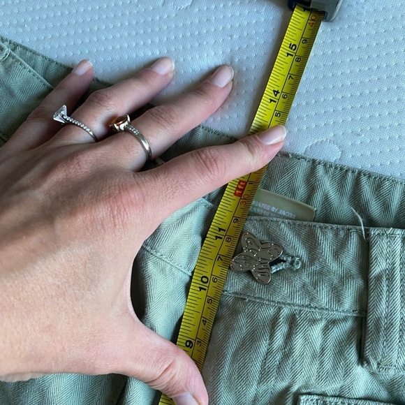 Liquid Lagoon Men's Canvas Denim Jean Green Patchwork Carpenter Colorblock Pants - Picture 9 of 10